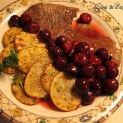 Veal Cutlets with Cherry Sauce