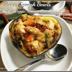 Brown Rice & Veggie-Stuffed Acorn Squash