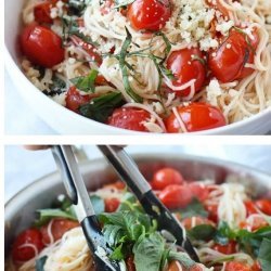 Angel Hair With Cherry Tomatoes and Basil