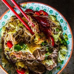 Spicy Asian Beef and Noodles