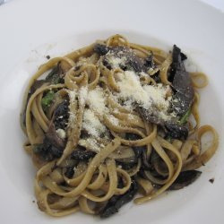 Mushroom and Asparagus Fettuccine