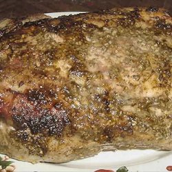 Roast Pork with Garlic and Apples