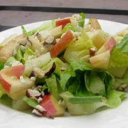 Hearts of Romaine Salad With Apples, Cheese and Hazelnuts