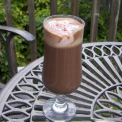 Hot Chocolate With Pink Peppermint Whipped Cream