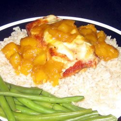 Salmon with Mango and Brie