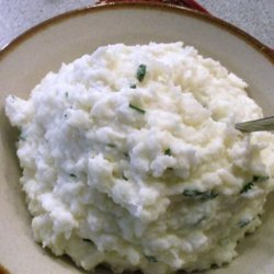 Mashed Potatoes W/ Cream Cheese & Chives