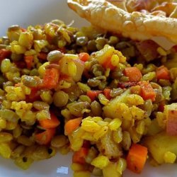 Rice and Lentil Pilaf - Indian Style