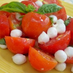 A Simple Cherry Tomato and Mozzarella Salad