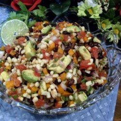 Fresh Salsa With Avocado and Black Beans