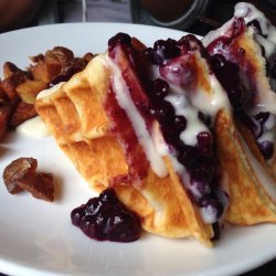 Blueberry Cheesecake Waffles