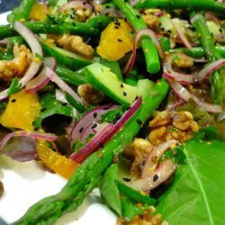 Asparagus Walnut Salad