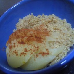 Quinoa With Stewed Cinnamon Pear