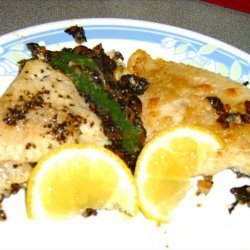 Catfish With Mushroom and Spinach Stuffing