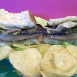 Nigella Lawson Portobello Mushroom Cheesesteak Sandwich