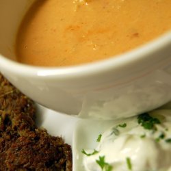 Black Bean Bisque With Crab