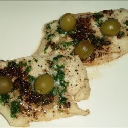 Sea Bream Fillets With Olives En Papillote