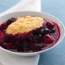 Mixed Berry Cobbler With Cornmeal Crust
