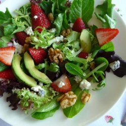 Strawberry Avocado Salad With Field Greens