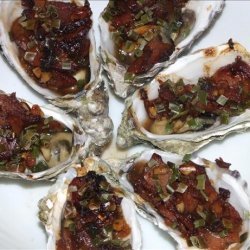 Oysters With Pine Nuts and Bacon