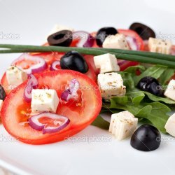 Vegetable Salad With Feta Cheese