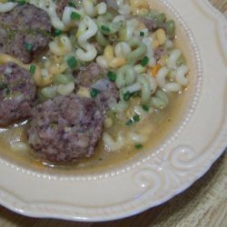 Mother Hubbard Meatball Soup