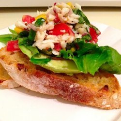 Open-Faced Crab Sandwich