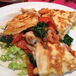 Chicken Mushroom & Spinach Quesadillas