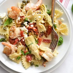 Shrimp and Artichoke With Pasta