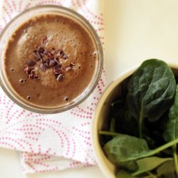 Spinach Chocolate Peanut Butter Smoothie