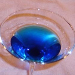 Beautiful Blue Vodka Martini