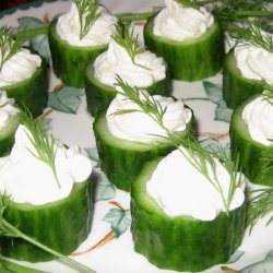 Cucumber Cups With Horseradish