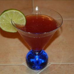 A Berry Lime Martini