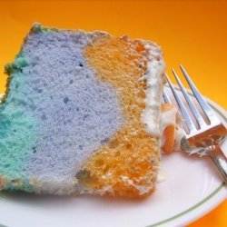 Tie-Dyed Angel Food Cake