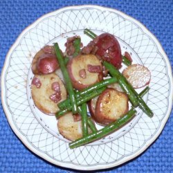 Pan Sauteed Potatoes & Green Beans