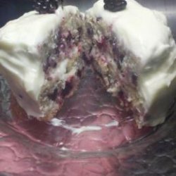 Blackberry Velvet Cake With Cream Cheese Icing