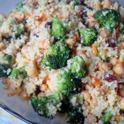 Curried Couscous With Broccoli and Feta (And Cashews!)