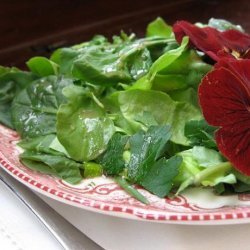 The Incredible Edible Flower Salad With Fresh Herbs
