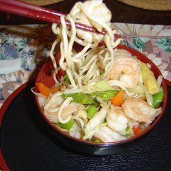 Chinese Prawns With  Stir Fried Vegetables