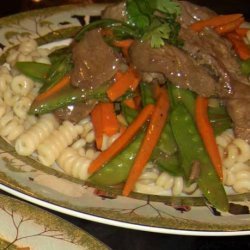 Shredded Beef and Ginger Pasta