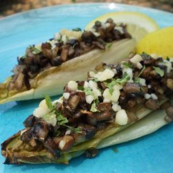 Roasted Endives With Mushrooms