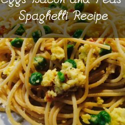 Spaghetti with Bacon and Peas