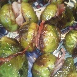 Roasted Brussels Sprouts and Prosciutto Poppers