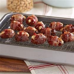 Bacon-Wrapped Feta and Almond-Stuffed Dates
