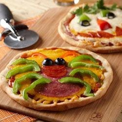 Creepy Mini Pizzas