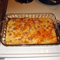 Spam and Cheese Casserole