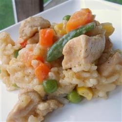 Baked Chicken and Cheese Risotto