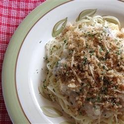 Lighter Spaghetti Alfredo with Cauliflower