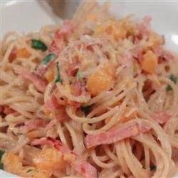Ham and Butternut Squash Spaghetti