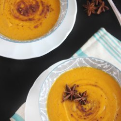 Gingered Butternut Squash and Apple Soup