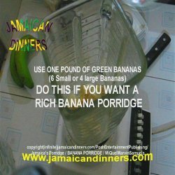 Jamaican Banana Porridge